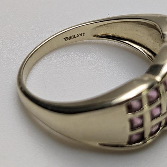 Vintage 14k Gold Pink Tourmaline Ring sz-8 - Picture 5 of 6